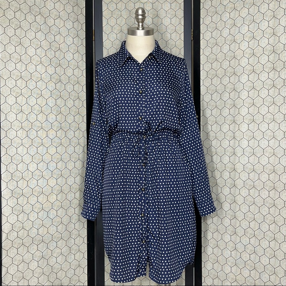 Maison Jules Polka Dot Casual Dress